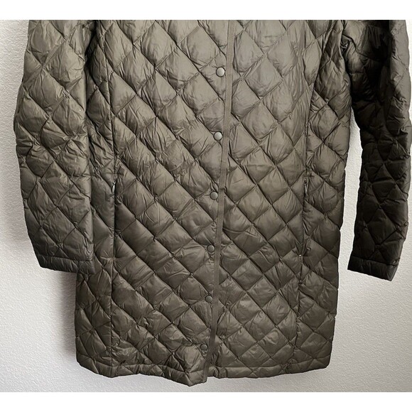 J.Jill Women's S Petite Long Lightweight Down Puffer Jacket - Picture 3 of 8